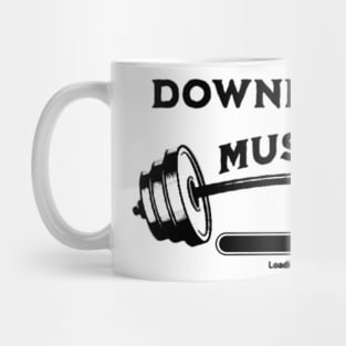 Downloading muscle | gym t-shirt | gym wear | gym motivation products | gym products Mug